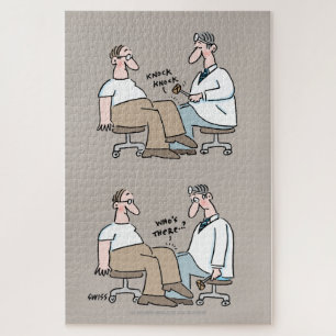 Quebra-cabeça Cartoon de Médico Familiar Engraçado