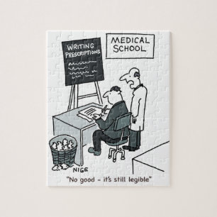 Quebra-cabeça Cartoon de receita médica