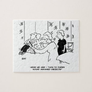 Quebra-cabeça Cartoon de Wallpapering e Decoração Doméstica
