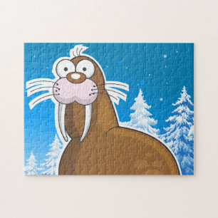 Quebra-cabeça Cartoon Walrus