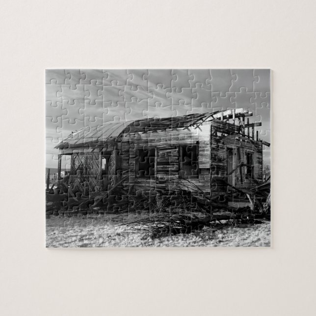 Quebra-cabeça Casa Abandonada Em Kelso, Califórnia (Horizontal)