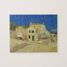 Casa Amarela Céu Azul Pintura Vintage Van Gogh