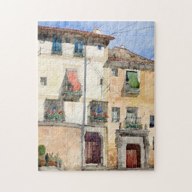 Quebra-cabeça Casa antiga em Segóvia, Espanha | Cass Gilbert (Vertical)