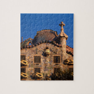 Quebra-cabeça Casa Batilo, Arquitetura Gaudi, Barcelona,