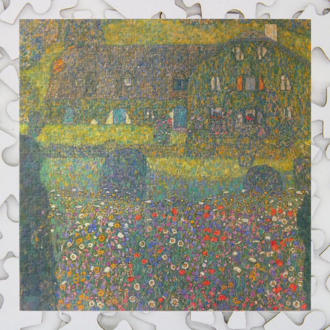 Quebra-cabeça Casa de Campo junto ao Attersee por Gustav Klimt (Criador carregado)