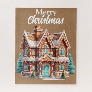 Quebra-cabeça Casa de Gingerpão de Natal bonito