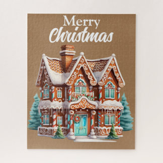 Quebra-cabeça Casa de Gingerpão de Natal bonito
