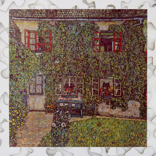 Quebra-cabeça Casa de Guardaboschi por Gustavo Klimt, arte do