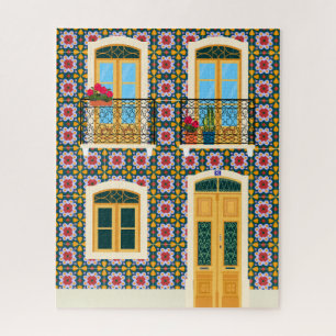 Quebra-cabeça Casa de Lisboa com azulejos