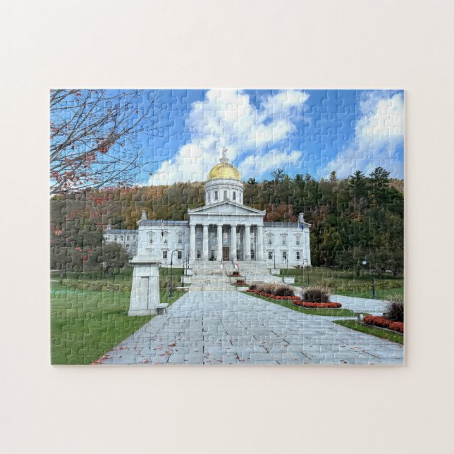 Quebra-cabeça Casa do Estado de Vermont (Horizontal)