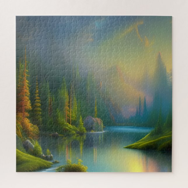 Quebra-cabeça Casa doce na floresta (Vertical)