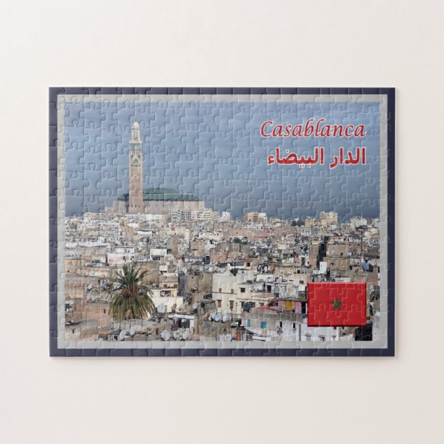 Quebra-cabeça Casablanca - Marocco - Panorama - (Horizontal)