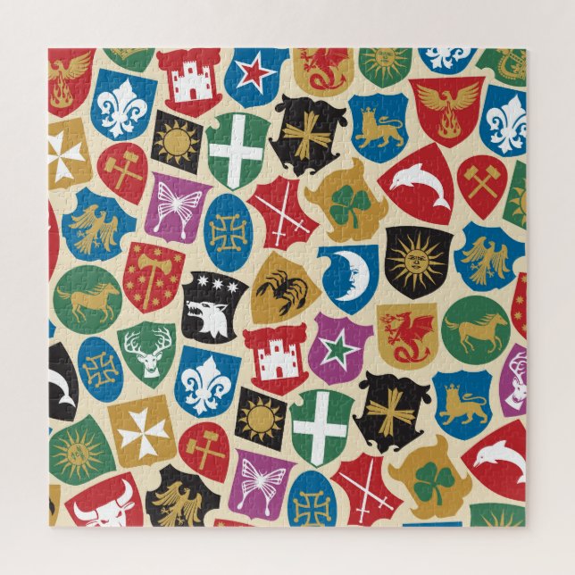 Quebra-cabeça Casaco de Braços: Fundo Heráldico. (Vertical)