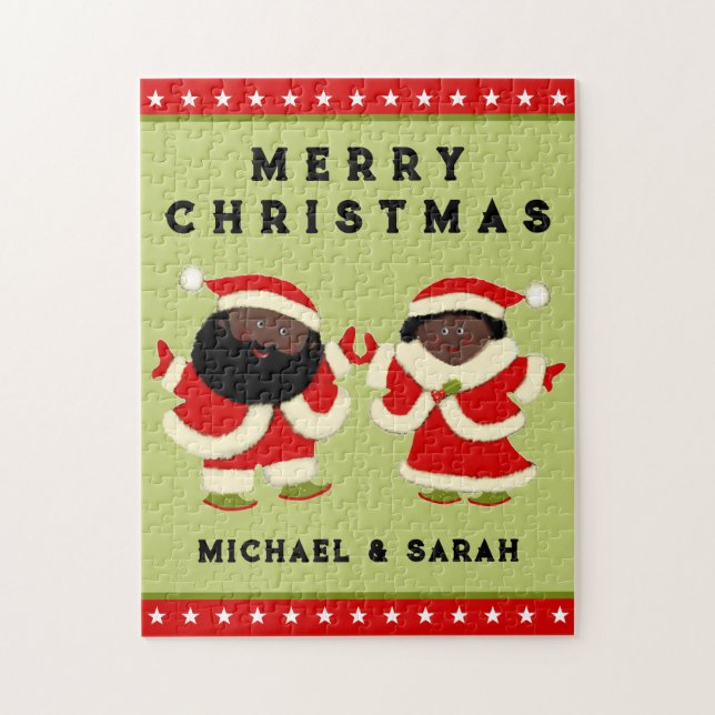 Quebra-cabeça Casal de Natal (Vertical)