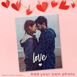 Quebra-cabeça Casal de Roteiro de Amor de Foto Moderna Personali