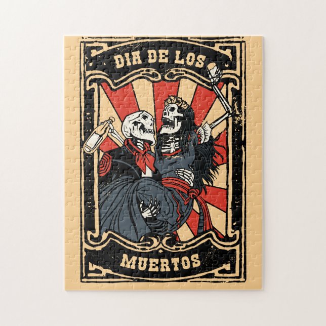 Quebra-cabeça Casal DÍA DE LOS MUERTOS (Vertical)