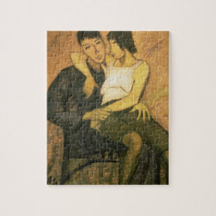 Quebra-cabeça Casal do Urbanite, 1920 (óleo em canvas)