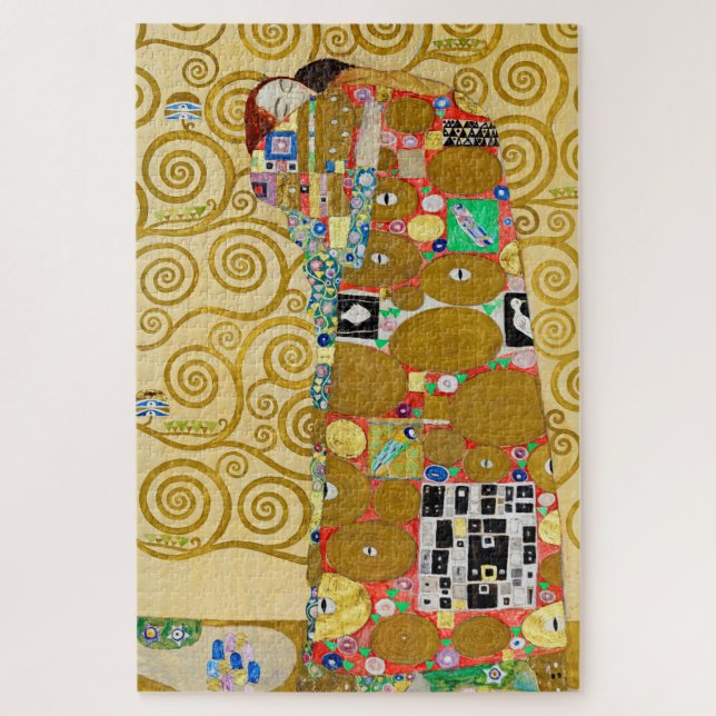 Quebra-cabeça Casal Gustav Klimt Fulfillment Nouveau (Vertical)