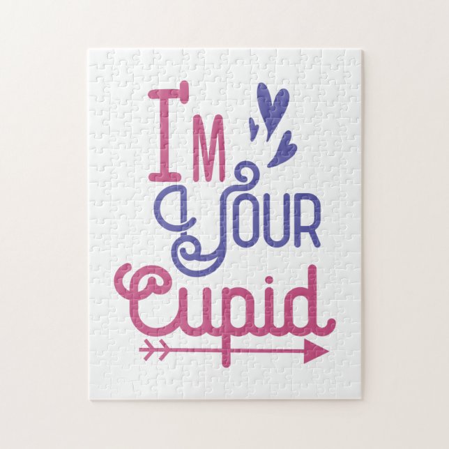 Quebra-cabeça Casal Presente Eu Sou Seu Adorável Cupido (Vertical)