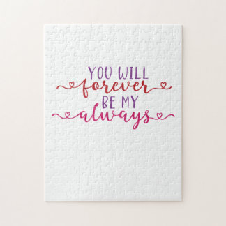 Quebra-cabeça Casal Presente Que Você Sempre Será Meu