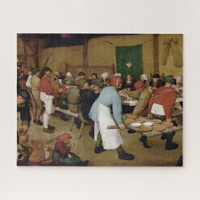 Quebra-cabeça Casamento camponês de Pieter Bruegel, o Velho (Horizontal)