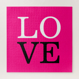 Quebra-cabeça Casamento de Amor com Fundo de rosa