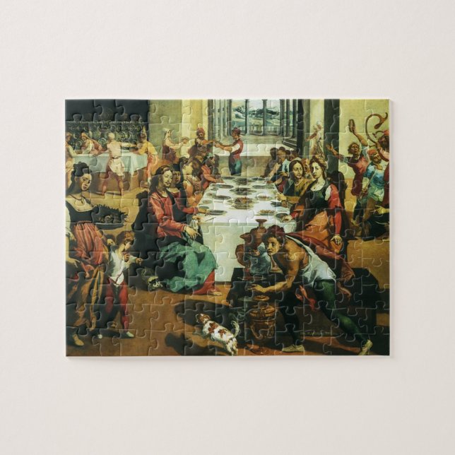 Quebra-cabeça Casamento de Cana por Andrea Boscoli, Arte Renasce (Horizontal)