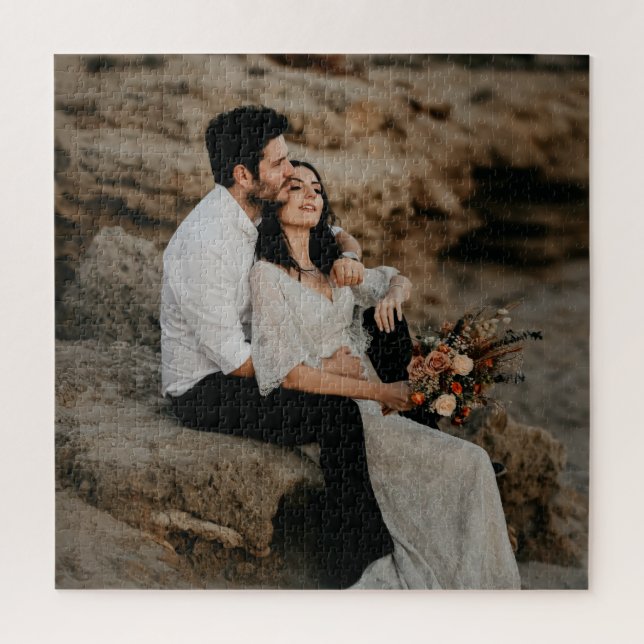 Quebra-cabeça Casamento de casal 20" x 20" (Vertical)