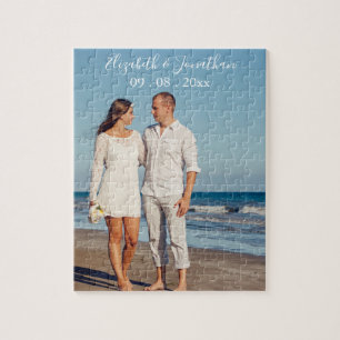 Quebra-cabeça Casamento Destino com Foto Personalizada