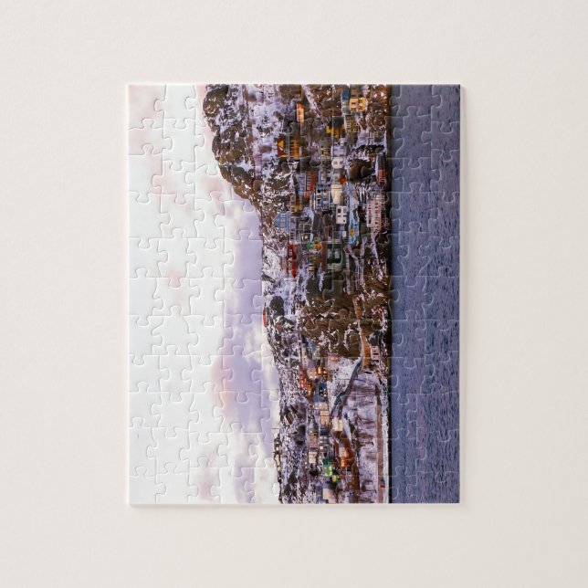 Quebra-cabeça Casas De Jelly Bean Pintadas Por Sunset (Vertical)