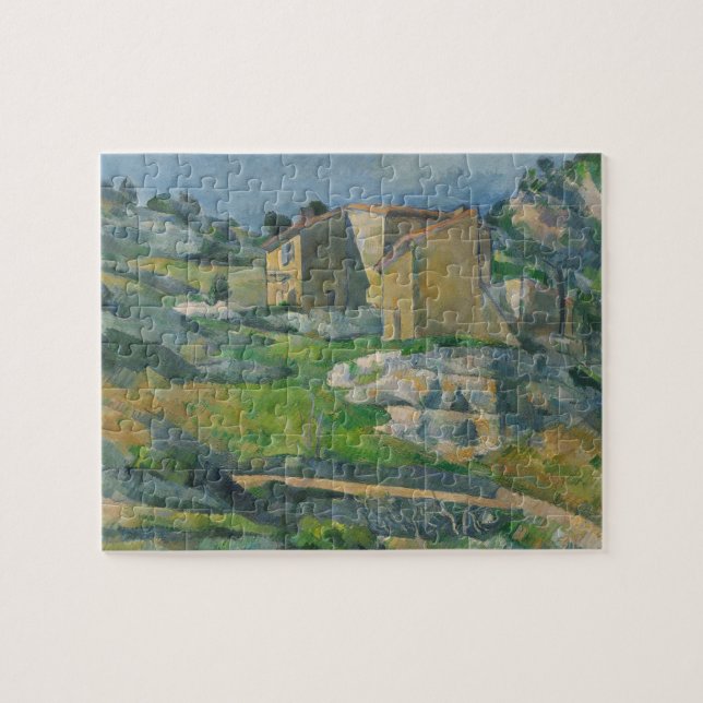 Quebra-cabeça Casas de Paul Cezanne | no Provence: O Riaux V (Horizontal)