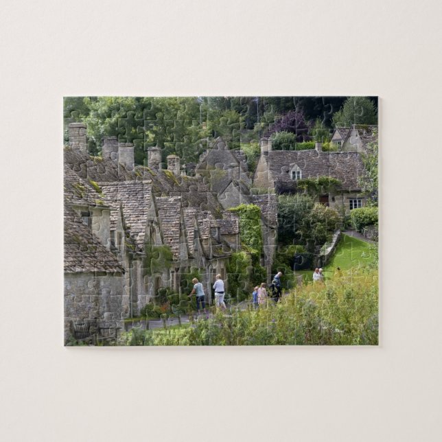 Quebra-cabeça Casas de pedra Cotswold na aldeia de (Horizontal)