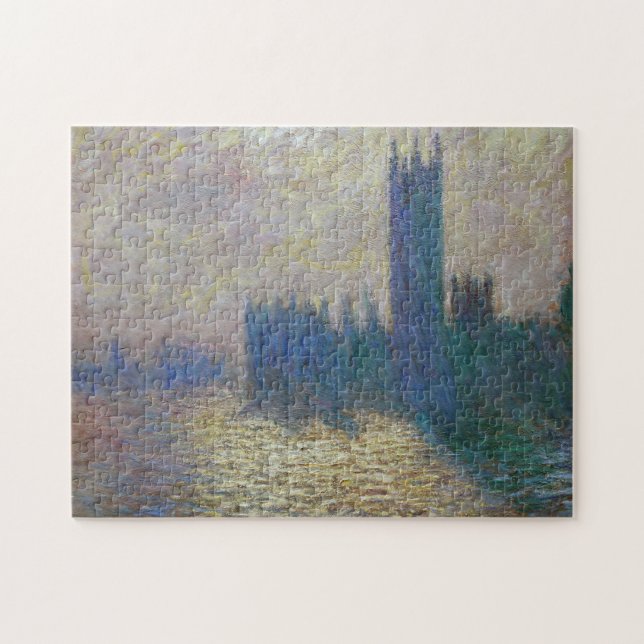 Quebra-cabeça Casas do Parlamento (Londres), Monet (Horizontal)
