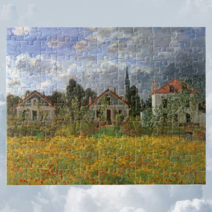 Quebra-cabeça Casas em Argenteuil por Claude Monet