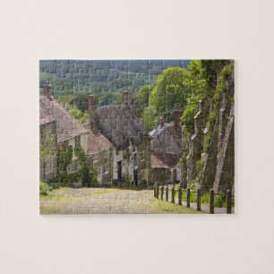 Quebra-cabeça Casas em Gold Hill, Shaftesbury, Dorset,