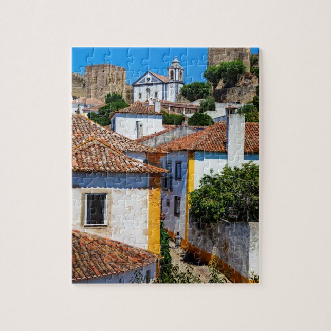 Quebra-cabeça Casas Vermelhas Tradicionais| Portugal (Vertical)