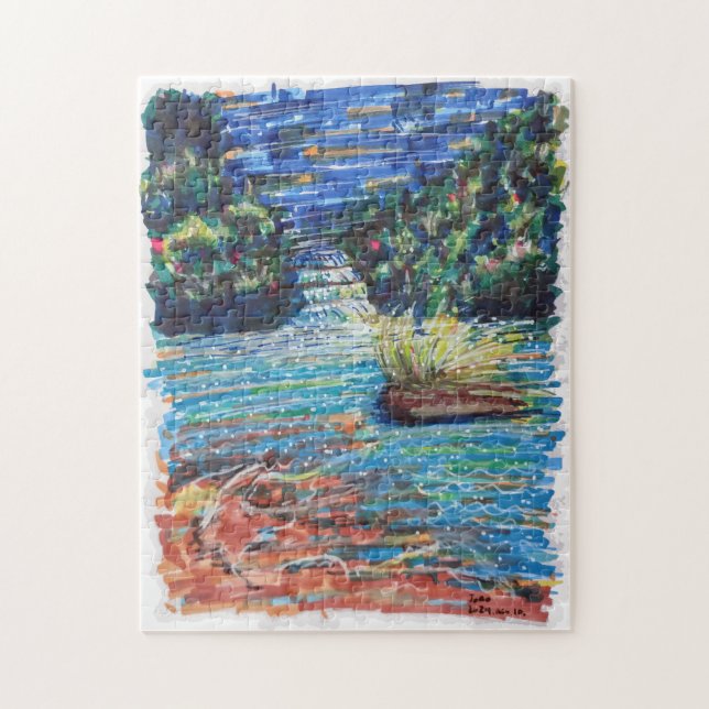 Quebra-cabeça Cascata Colorida (Vertical)