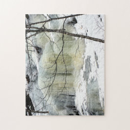 Quebra-cabeça Cascata congelada, amarela