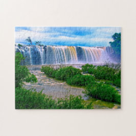 Quebra-cabeça cascata do excelente