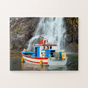 Quebra-cabeça Cascata e barco 30 pc