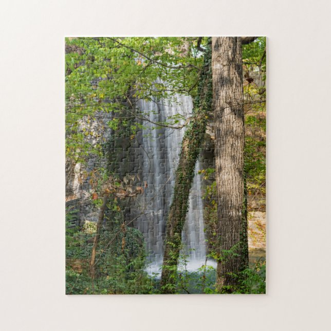 Quebra-cabeça Cascata Na Floresta (Vertical)