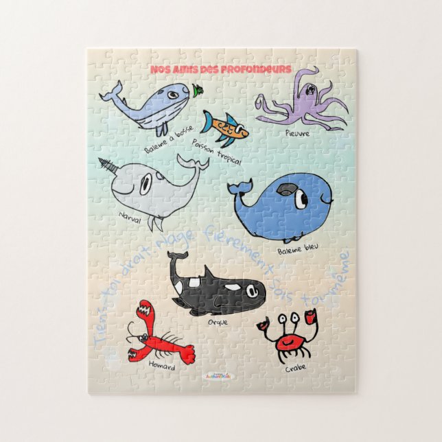 Quebra-cabeça Casse-tête “Amis des profondeurs” - Puzzle (Vertical)