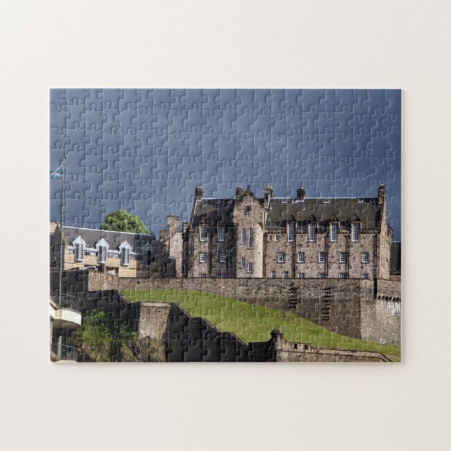 Quebra-cabeça castelo de edinburgh cinza (Horizontal)