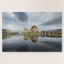 Quebra-cabeça Castelo de Eilean Donan com reflexão em Scotland