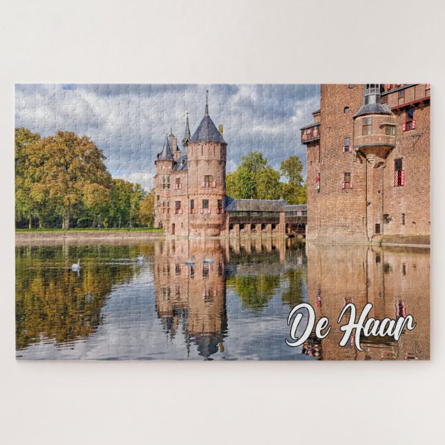 Quebra-cabeça Castelo De Haar, Utrecht, Países Baixos (Horizontal)