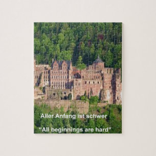 Quebra-cabeça Castelo De Heidelberg Em Alemão E Alemão