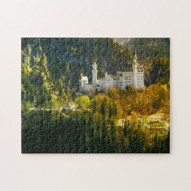 Quebra-cabeça Castelo de Neuschwanstein Alemanha. (Horizontal)