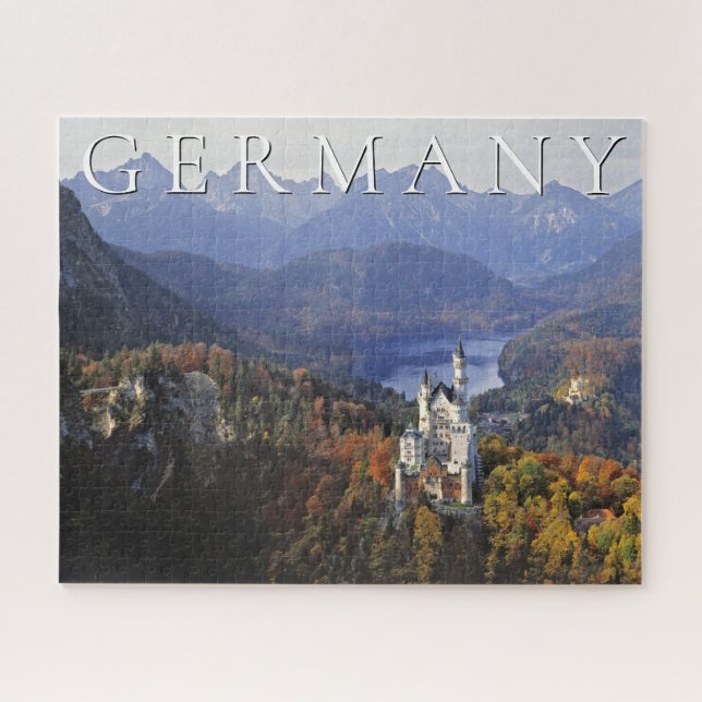 Quebra-cabeça Castelo de Neuschwanstein | Alemanha, Baviera (Horizontal)