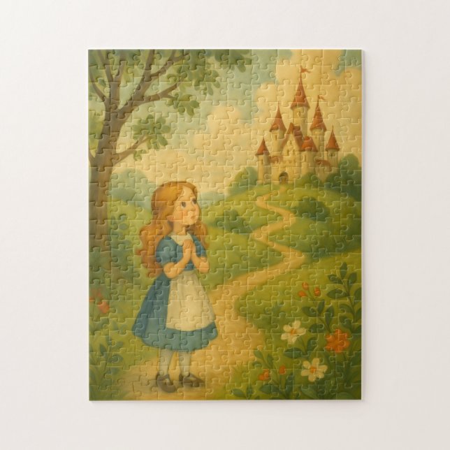 Quebra-cabeça Castelo de Storybook Clássico Quente Encantado (Vertical)