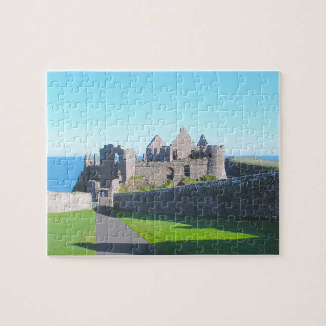 Quebra-cabeça Castelo Dunluce Antrim Irlanda (Horizontal)